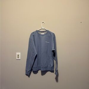 Champion Men's Light Blue Crewneck Sweater